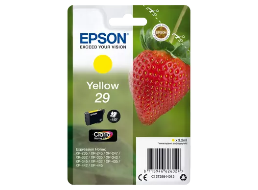 Epson 29 Claria Home Ink | 180Sidor | Gul