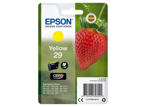 Epson 29 Claria Home Ink | 180Sidor | Gul