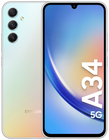 Samsung Galaxy A34 5G smartphone (silver)