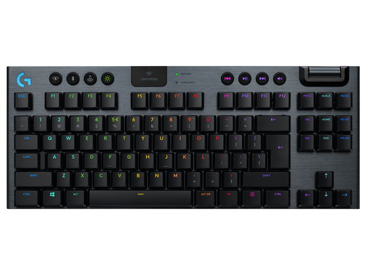 Logitech G915 TKL Tenkeyless LIGHTSPEED Wireless RGB Mechanical Gaming Keyboard - Clicky