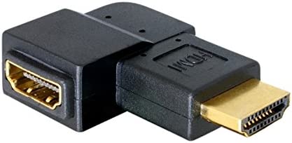DeLock Adapter, HDMI-kontakt till HDMI-uttag, 90° vinklad, höger