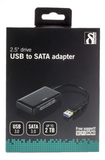 Deltaco Adapter USB-A 3.0 till SATA 6GB/s för 2.5" HDD - Svart