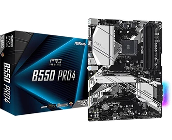 Asrock B550 PRO4 moderkort för AMD Ryzen™ processorer